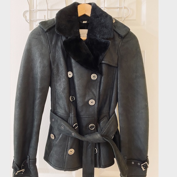 Burberry Brit Chedleigh Double Breasted Shearling - Picture 2 of 4